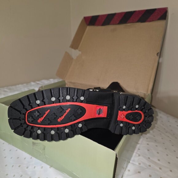 Milwaukee Motorcycle Clothing Co. Men’s Drag Harness Boots – Size 9.5D Brand New - Picture 3 of 6